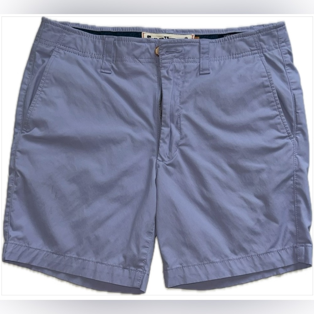 Light Blue/Purple Tailor Vintage New Canaan Luxe Performance Airotec Shorts S 30